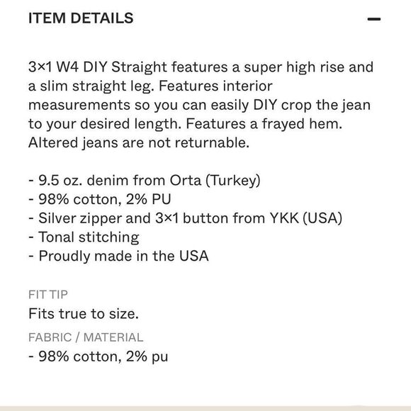 3X1 NYC Straight Jean in Willow - Picture 7 of 7